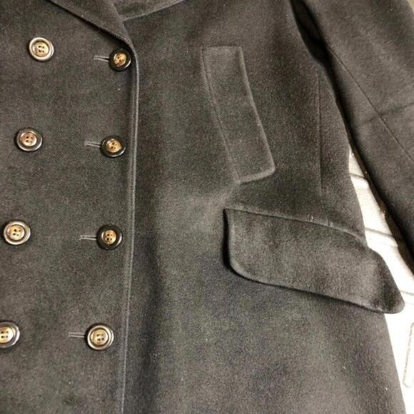 100%‎ Camel Hair women's Union USA made black pea coat size XL - Picture 4 of 9